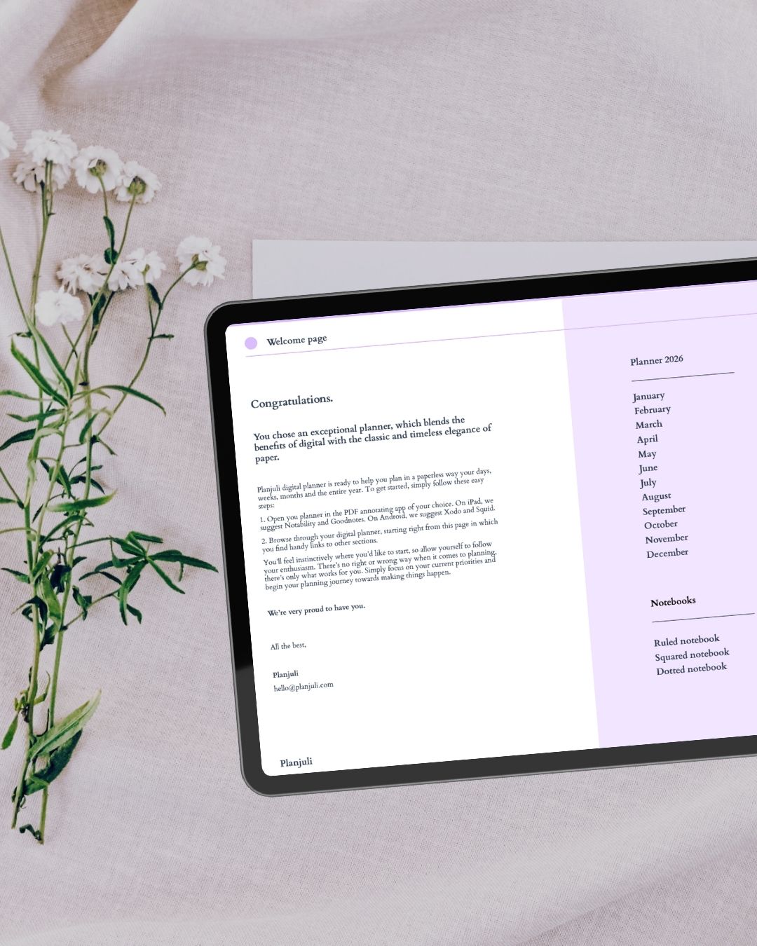 Planjuli digital planners, journals and stickers for your ipad Image