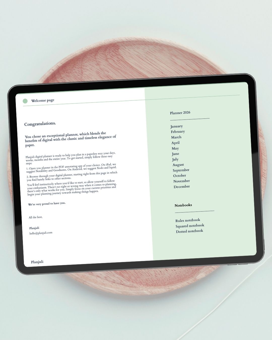 Planjuli digital planners, journals and stickers for your ipad Image