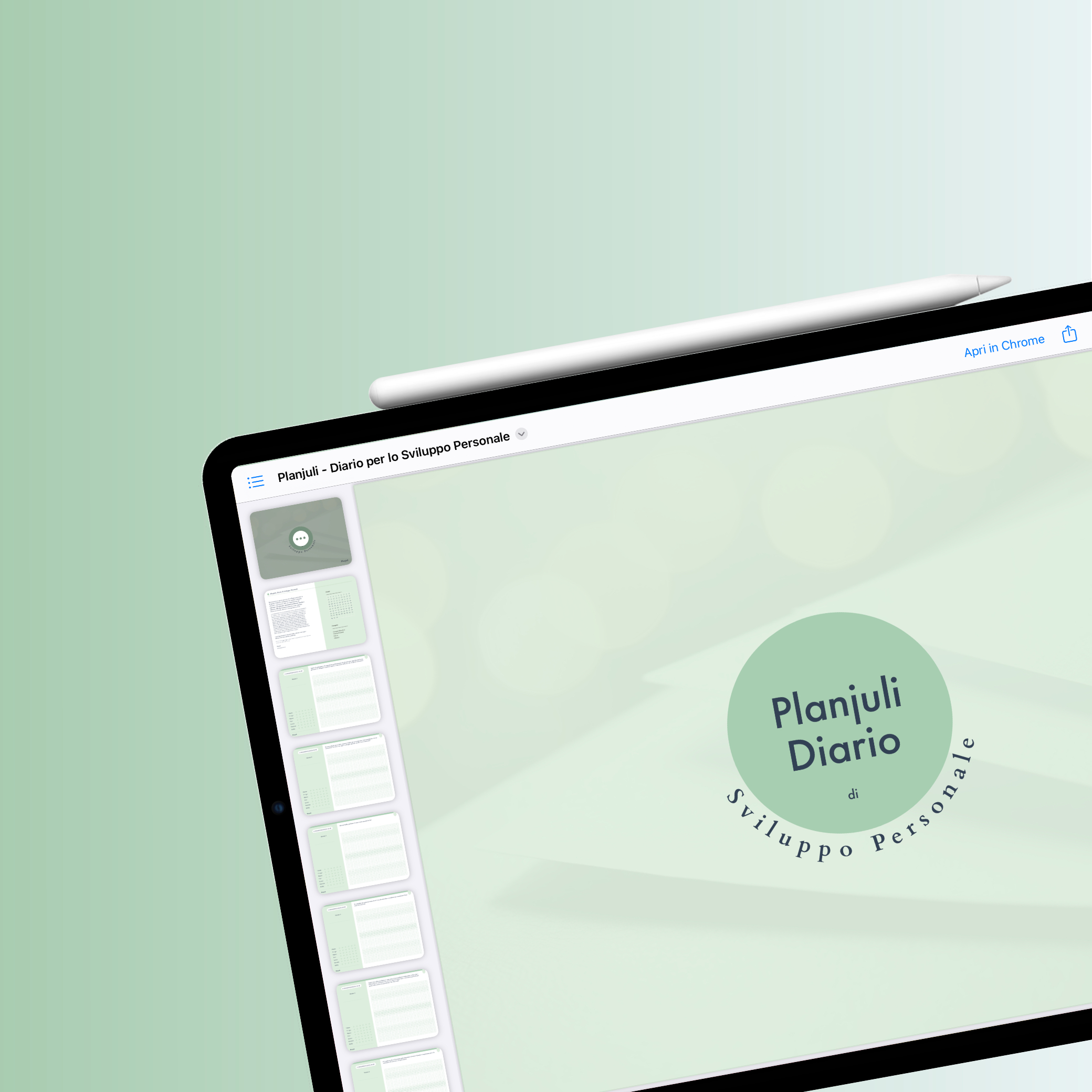 Diario digitale di crescita personale in PDF, ideale per Goodnotes e Notability
